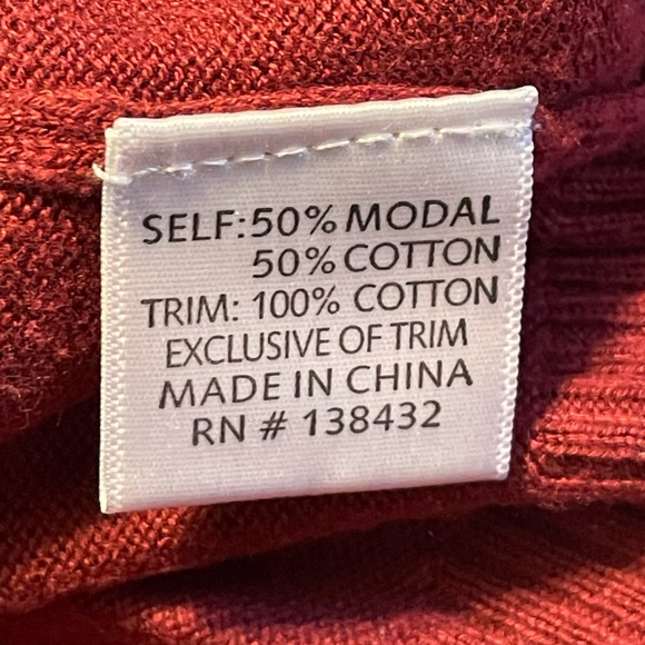 ModCloth women’s size Medium red lightweight cardigan - Picture 2 of 7